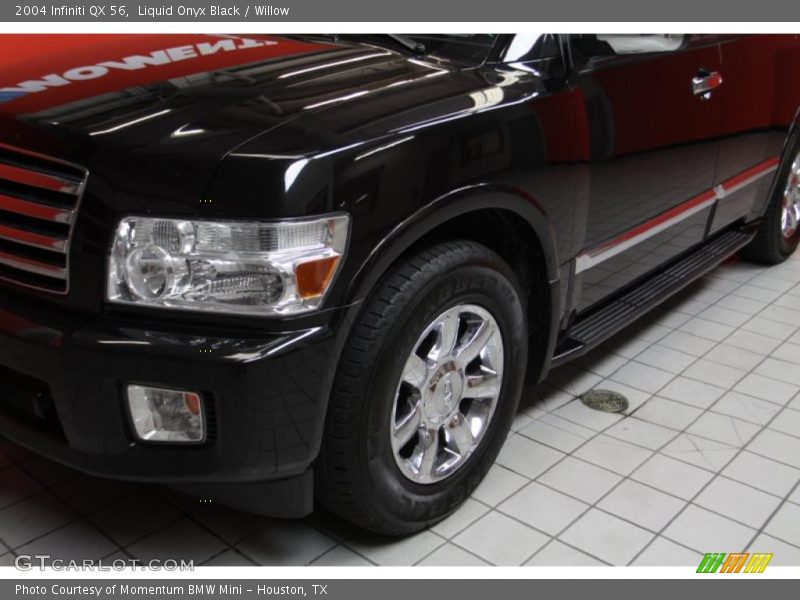 Liquid Onyx Black / Willow 2004 Infiniti QX 56