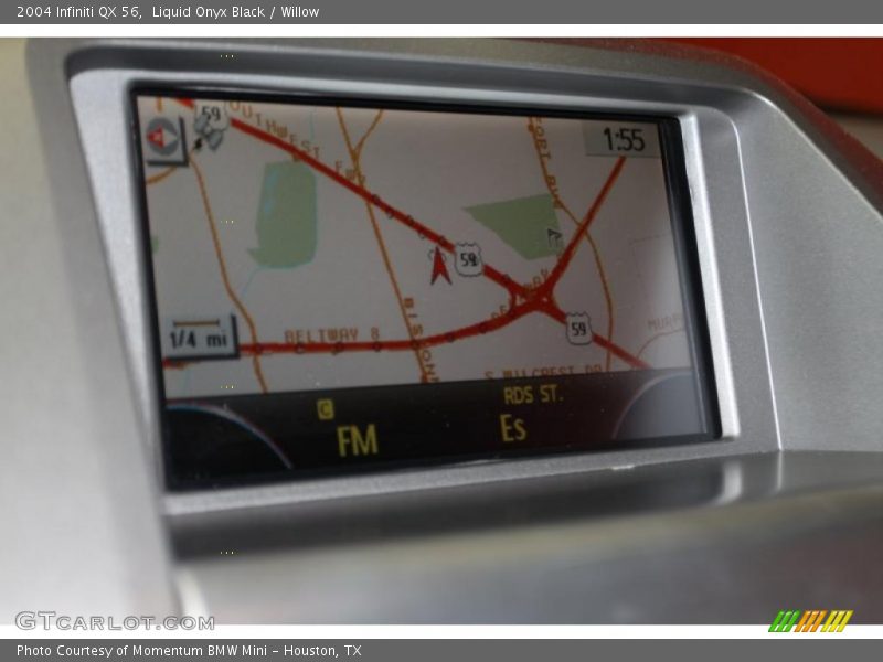 Liquid Onyx Black / Willow 2004 Infiniti QX 56