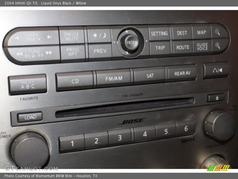 Liquid Onyx Black / Willow 2004 Infiniti QX 56