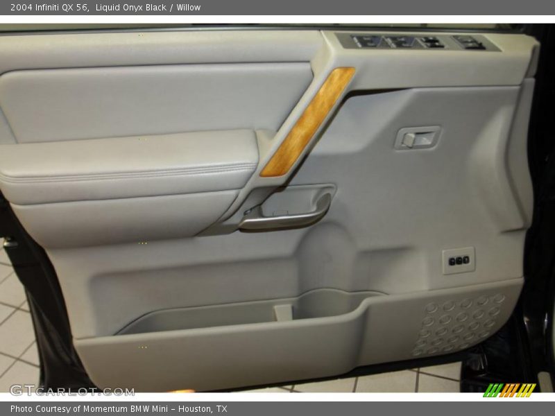 Liquid Onyx Black / Willow 2004 Infiniti QX 56