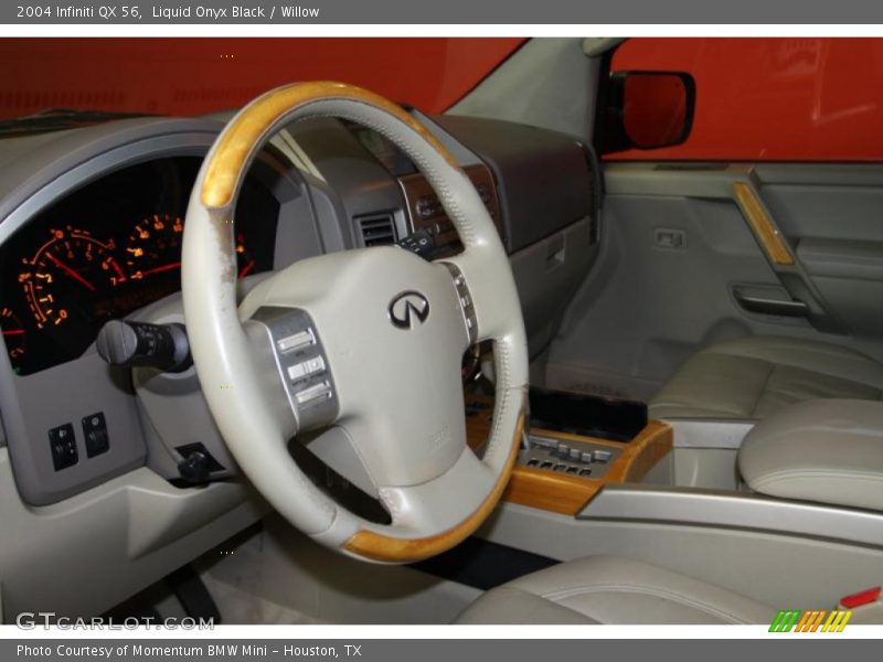 Liquid Onyx Black / Willow 2004 Infiniti QX 56