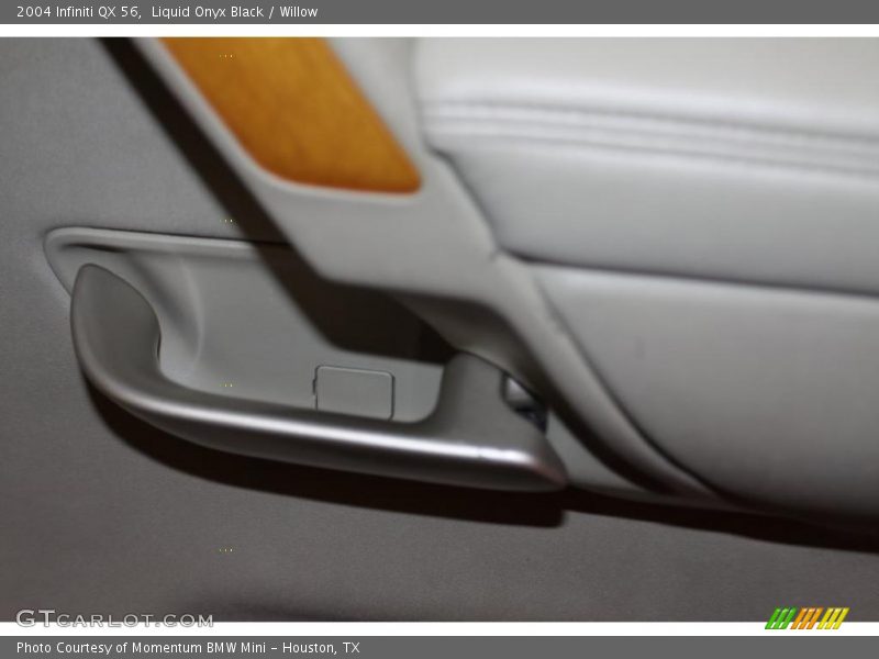Liquid Onyx Black / Willow 2004 Infiniti QX 56