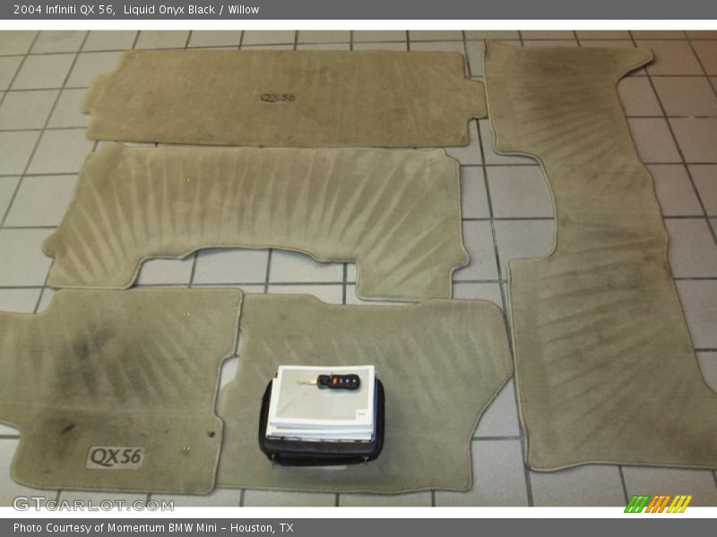 Liquid Onyx Black / Willow 2004 Infiniti QX 56