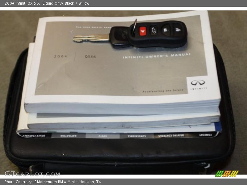 Liquid Onyx Black / Willow 2004 Infiniti QX 56