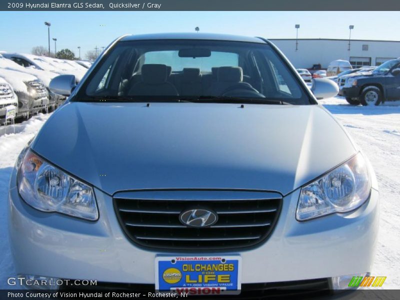 Quicksilver / Gray 2009 Hyundai Elantra GLS Sedan