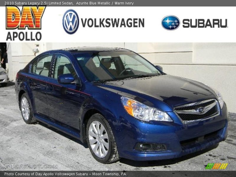 Azurite Blue Metallic / Warm Ivory 2010 Subaru Legacy 2.5i Limited Sedan