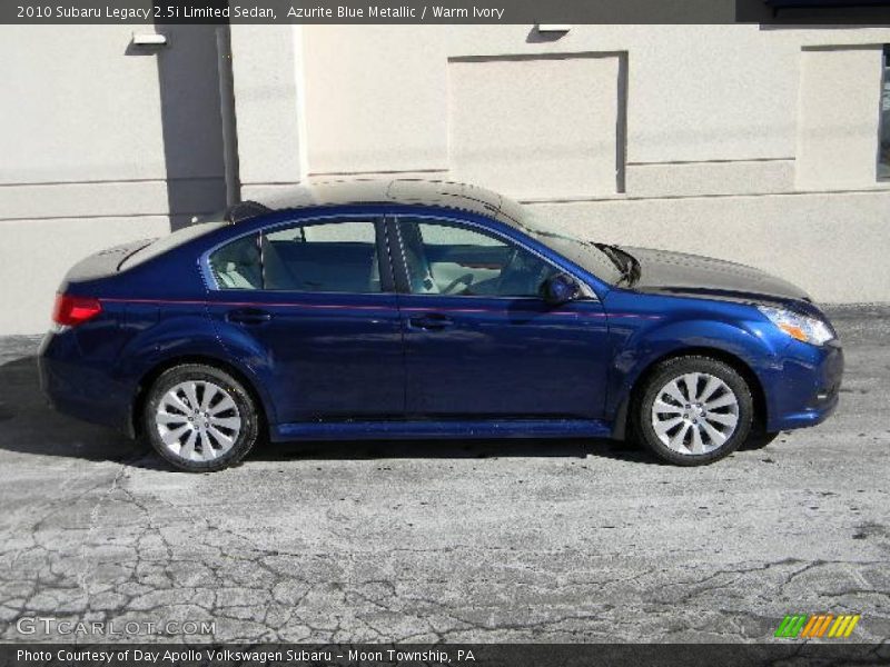 Azurite Blue Metallic / Warm Ivory 2010 Subaru Legacy 2.5i Limited Sedan