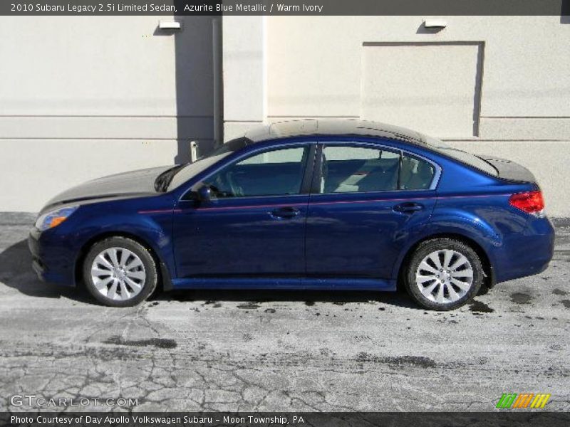 Azurite Blue Metallic / Warm Ivory 2010 Subaru Legacy 2.5i Limited Sedan