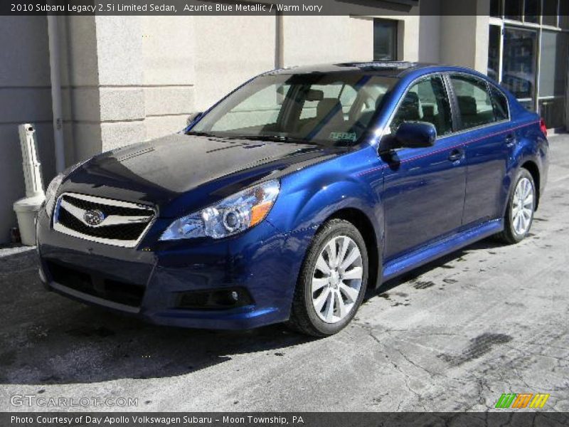 Azurite Blue Metallic / Warm Ivory 2010 Subaru Legacy 2.5i Limited Sedan