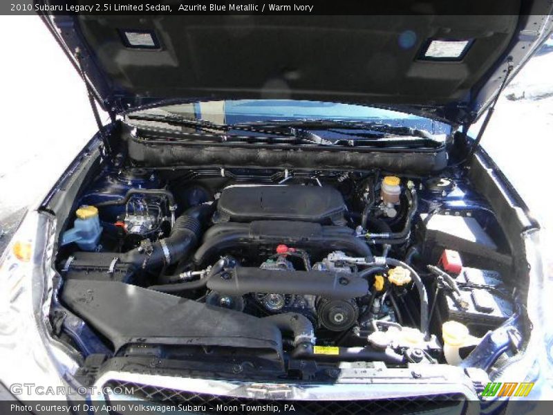  2010 Legacy 2.5i Limited Sedan Engine - 2.5 Liter DOHC 16-Valve VVT Flat 4 Cylinder