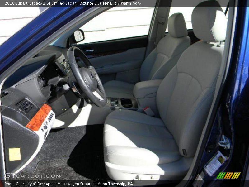  2010 Legacy 2.5i Limited Sedan Warm Ivory Interior