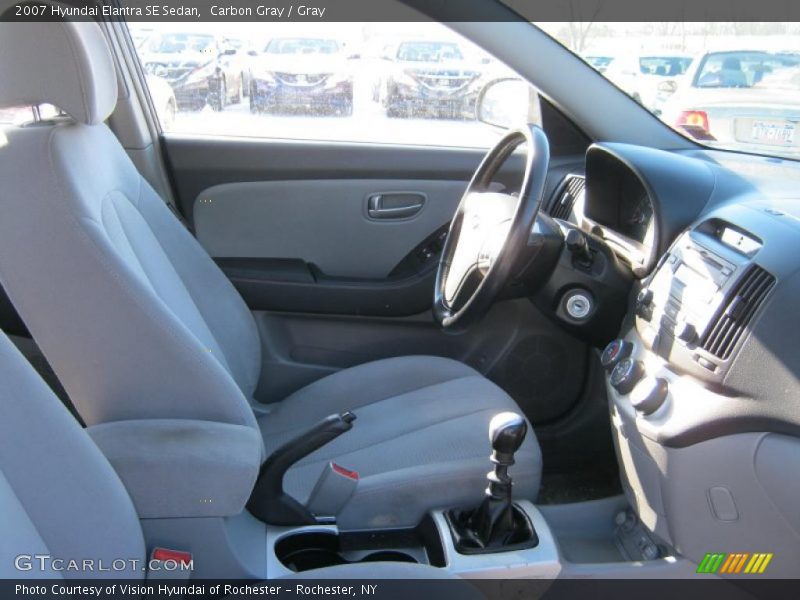 Carbon Gray / Gray 2007 Hyundai Elantra SE Sedan