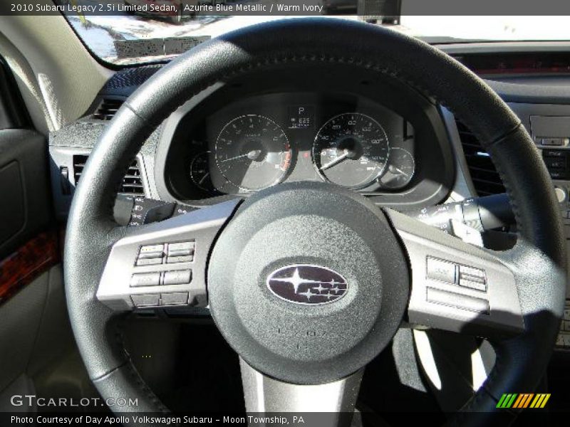 Azurite Blue Metallic / Warm Ivory 2010 Subaru Legacy 2.5i Limited Sedan