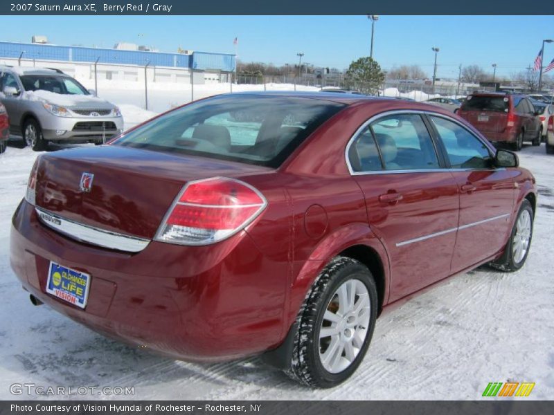 Berry Red / Gray 2007 Saturn Aura XE