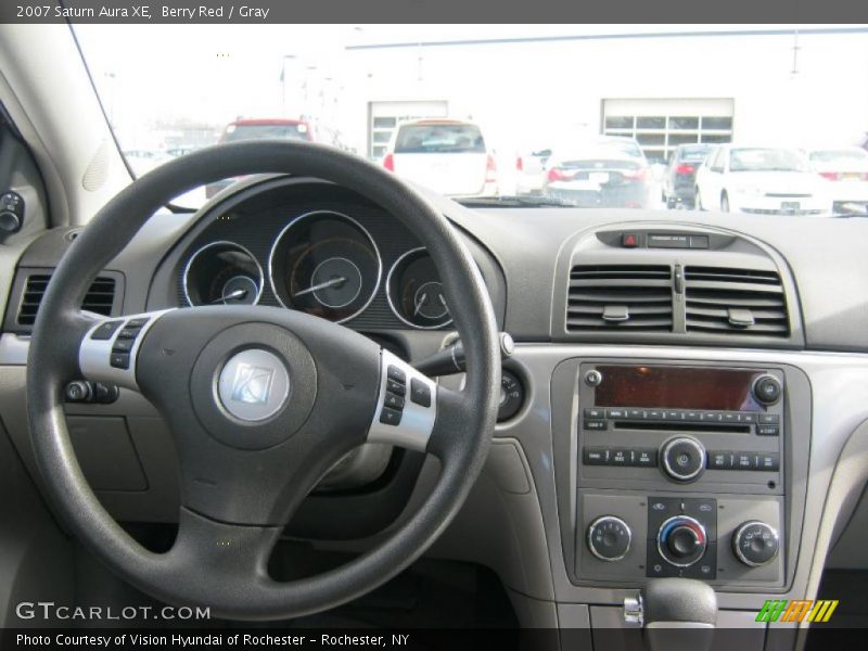 Berry Red / Gray 2007 Saturn Aura XE