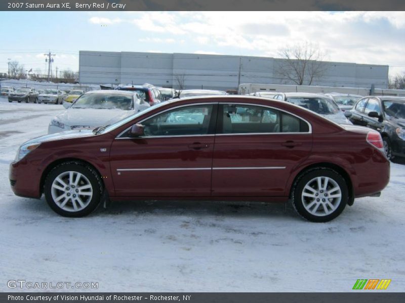 Berry Red / Gray 2007 Saturn Aura XE