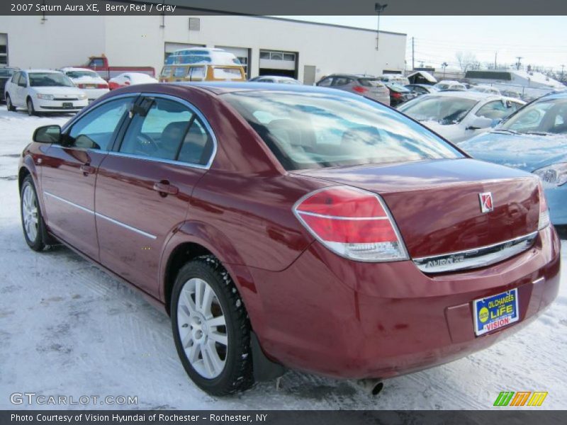 Berry Red / Gray 2007 Saturn Aura XE