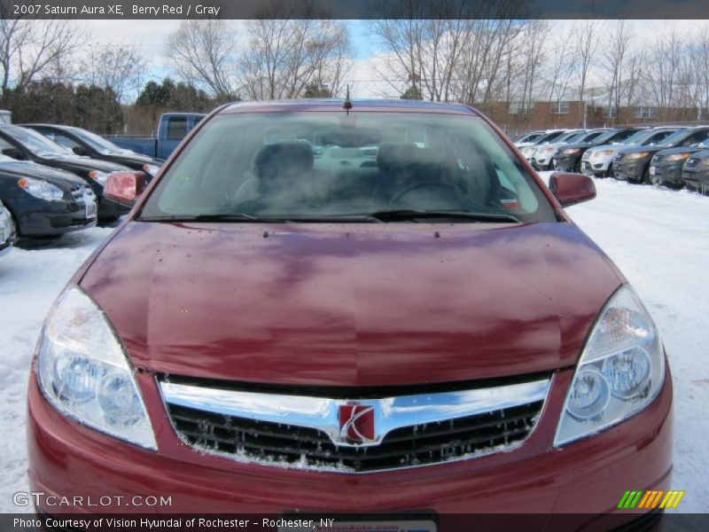 Berry Red / Gray 2007 Saturn Aura XE