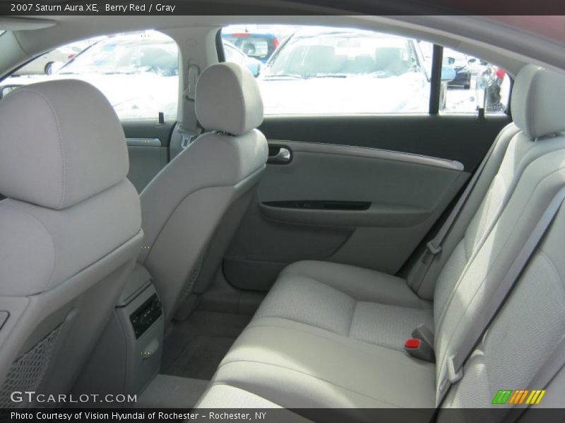 Berry Red / Gray 2007 Saturn Aura XE