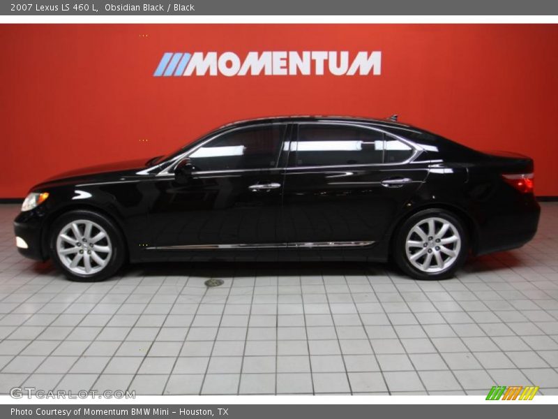 Obsidian Black / Black 2007 Lexus LS 460 L