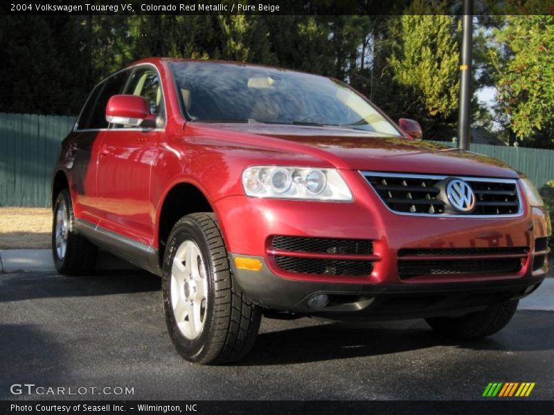 Colorado Red Metallic / Pure Beige 2004 Volkswagen Touareg V6
