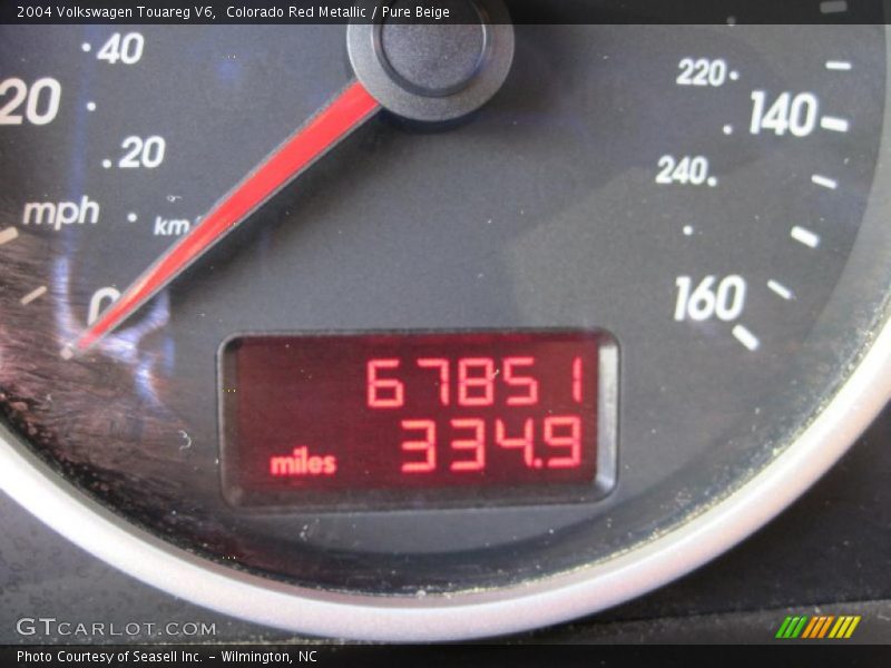 Colorado Red Metallic / Pure Beige 2004 Volkswagen Touareg V6