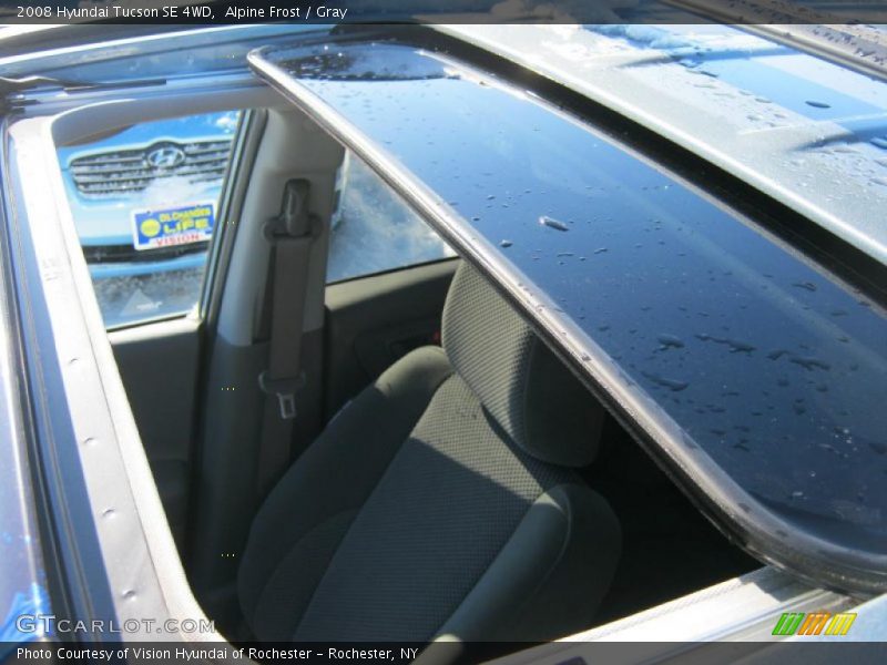 Alpine Frost / Gray 2008 Hyundai Tucson SE 4WD