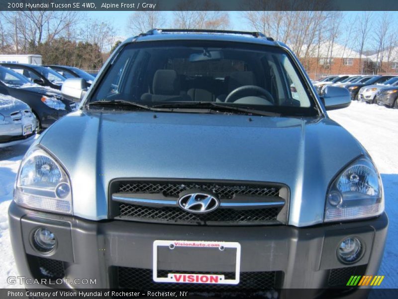 Alpine Frost / Gray 2008 Hyundai Tucson SE 4WD