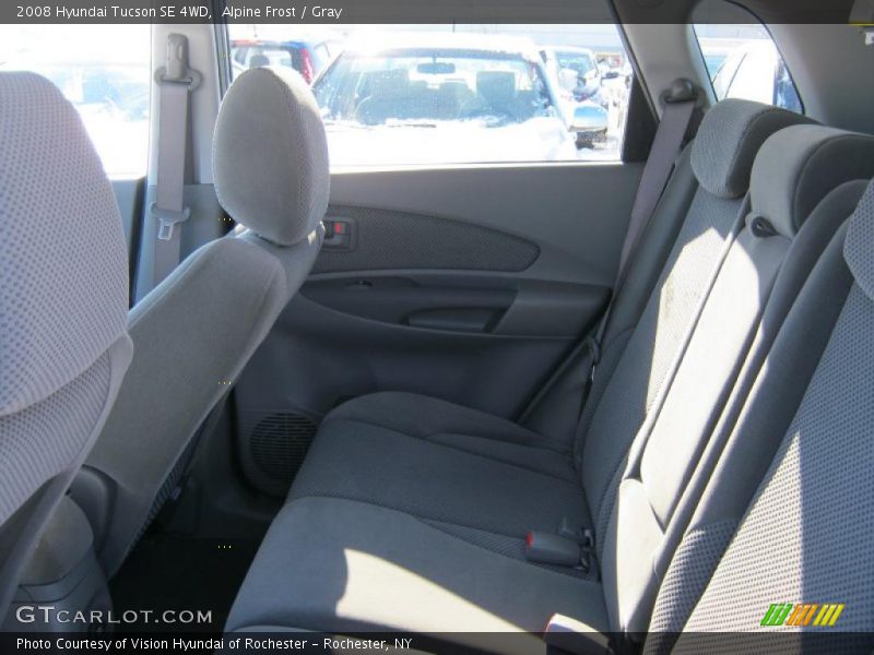 Alpine Frost / Gray 2008 Hyundai Tucson SE 4WD