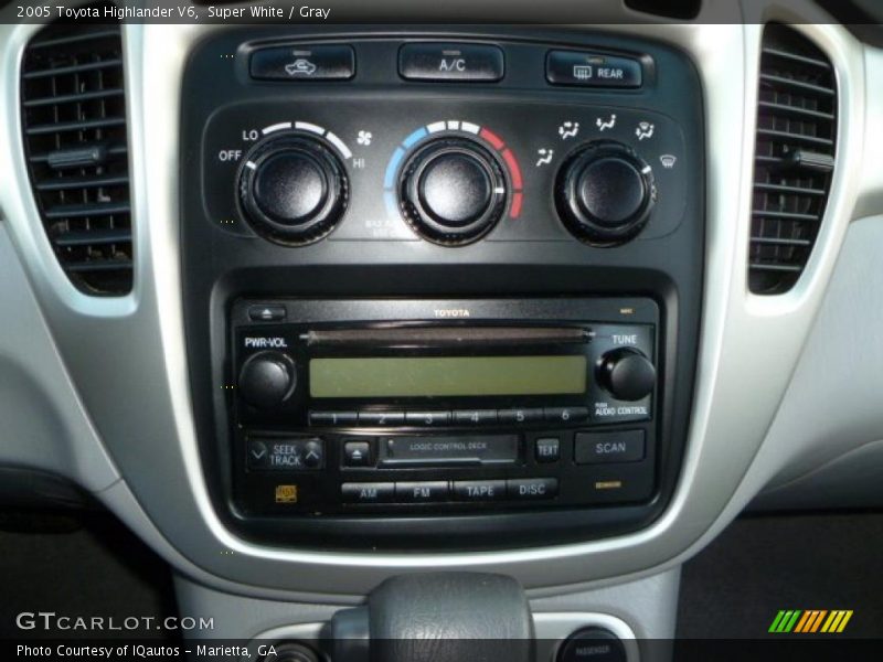 Super White / Gray 2005 Toyota Highlander V6