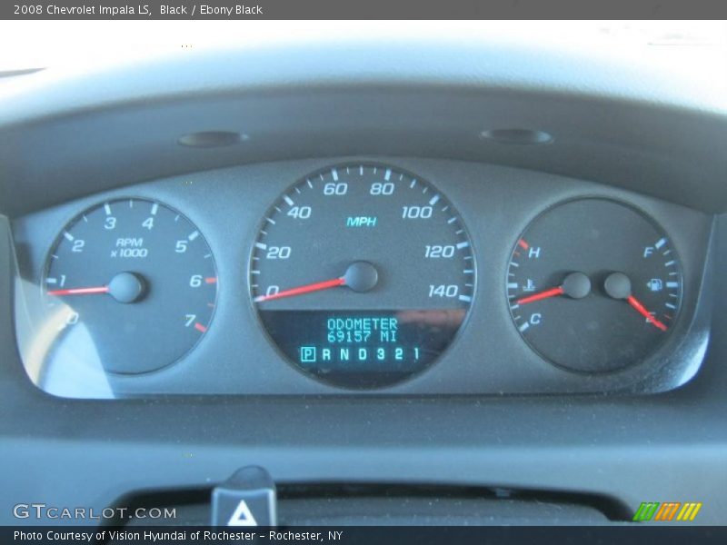 Black / Ebony Black 2008 Chevrolet Impala LS