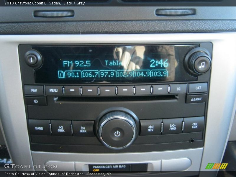 Black / Gray 2010 Chevrolet Cobalt LT Sedan