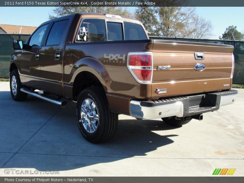 Golden Bronze Metallic / Pale Adobe 2011 Ford F150 Texas Edition SuperCrew 4x4