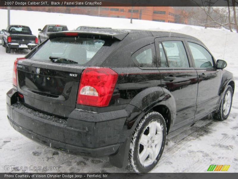Black / Pastel Slate Gray/Red 2007 Dodge Caliber SXT