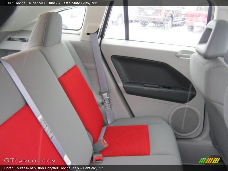  2007 Caliber SXT Pastel Slate Gray/Red Interior