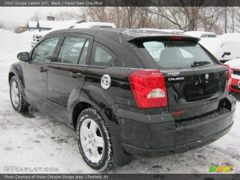 Black / Pastel Slate Gray/Red 2007 Dodge Caliber SXT