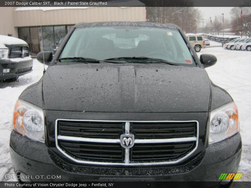 Black / Pastel Slate Gray/Red 2007 Dodge Caliber SXT