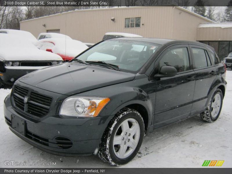 Steel Blue Metallic / Dark Slate Gray 2008 Dodge Caliber SE