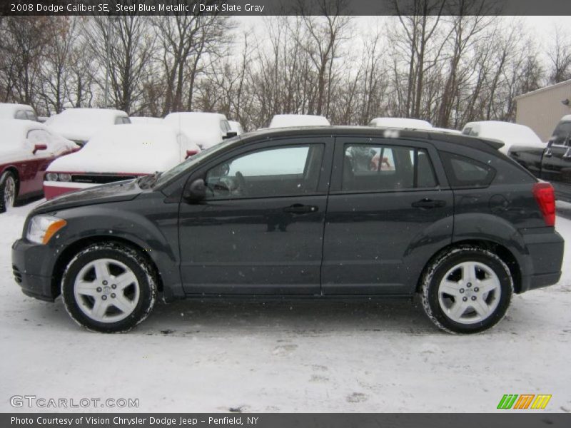 Steel Blue Metallic / Dark Slate Gray 2008 Dodge Caliber SE
