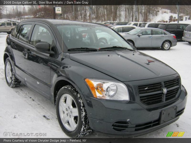 Steel Blue Metallic / Dark Slate Gray 2008 Dodge Caliber SE