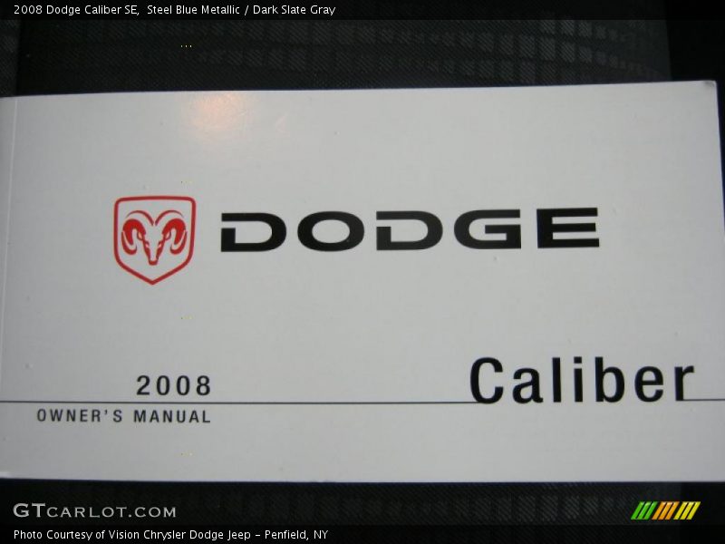 Steel Blue Metallic / Dark Slate Gray 2008 Dodge Caliber SE