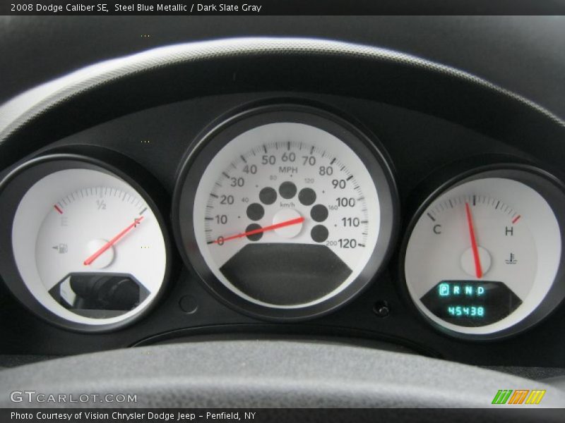 Steel Blue Metallic / Dark Slate Gray 2008 Dodge Caliber SE