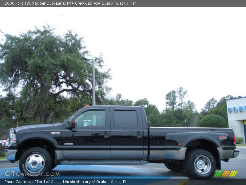Black / Tan 2006 Ford F350 Super Duty Lariat FX4 Crew Cab 4x4 Dually
