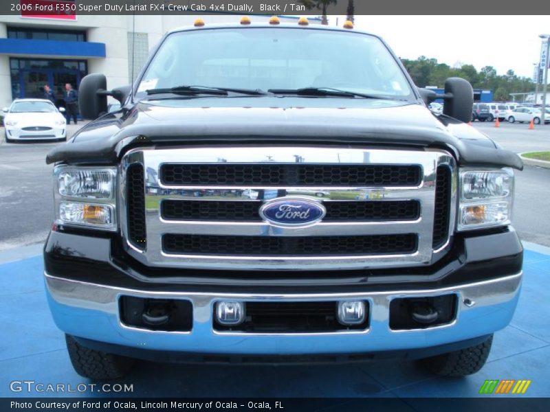 Black / Tan 2006 Ford F350 Super Duty Lariat FX4 Crew Cab 4x4 Dually