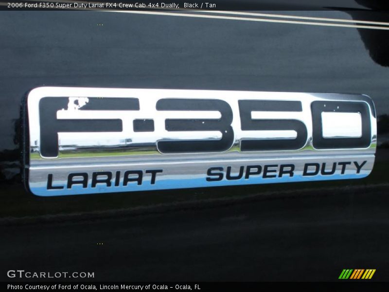 Black / Tan 2006 Ford F350 Super Duty Lariat FX4 Crew Cab 4x4 Dually