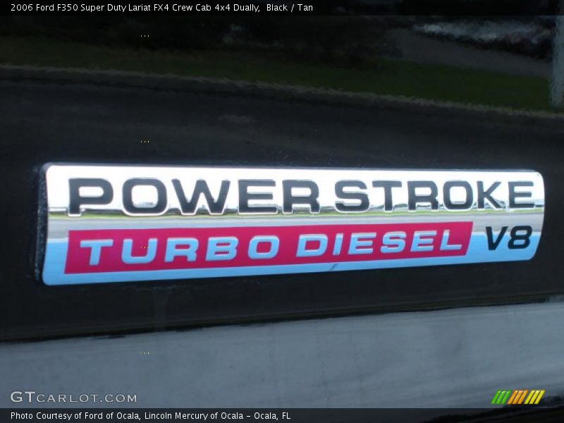 Black / Tan 2006 Ford F350 Super Duty Lariat FX4 Crew Cab 4x4 Dually
