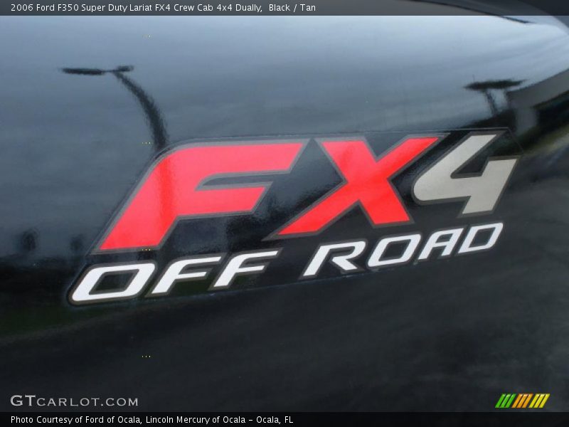 Black / Tan 2006 Ford F350 Super Duty Lariat FX4 Crew Cab 4x4 Dually