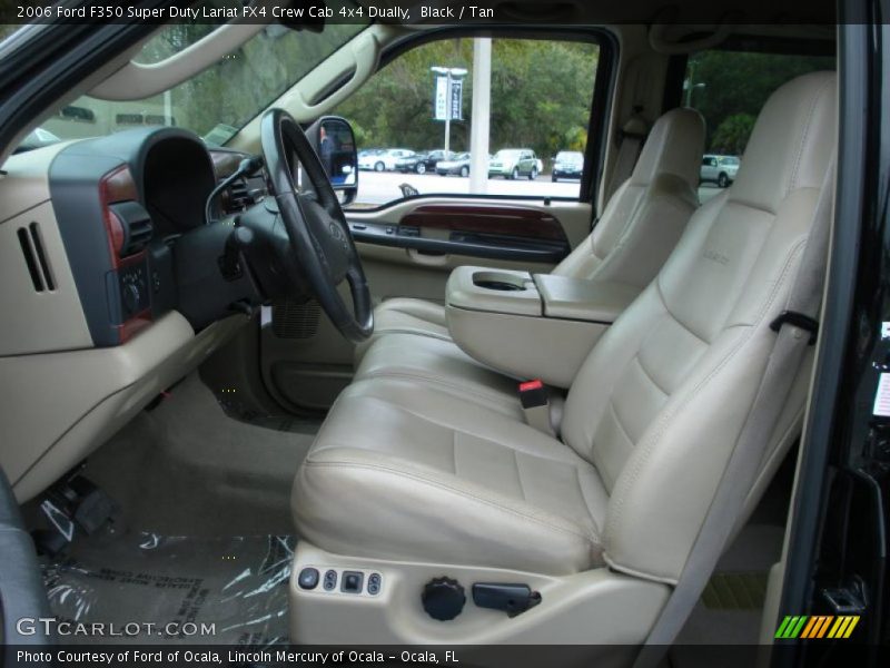 Black / Tan 2006 Ford F350 Super Duty Lariat FX4 Crew Cab 4x4 Dually
