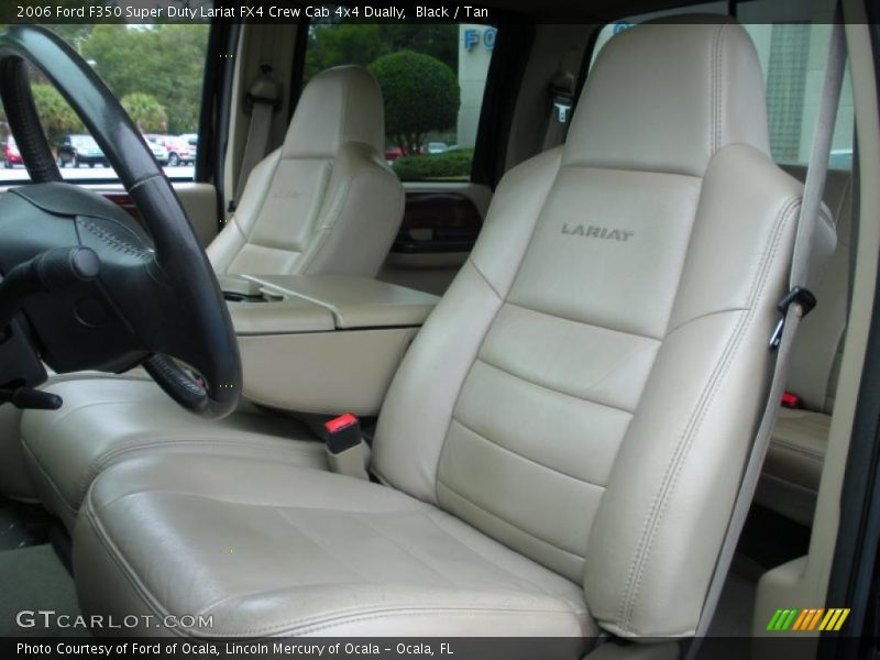Black / Tan 2006 Ford F350 Super Duty Lariat FX4 Crew Cab 4x4 Dually