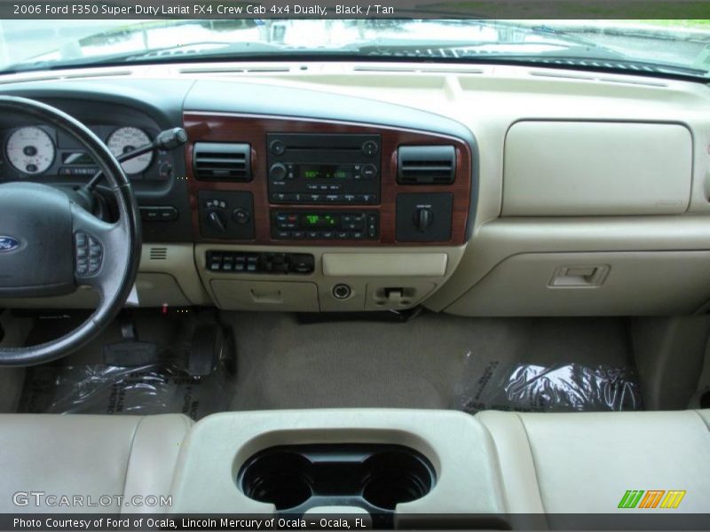 Black / Tan 2006 Ford F350 Super Duty Lariat FX4 Crew Cab 4x4 Dually